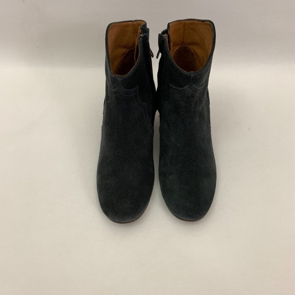 Isabel Marant Ankle Boots Women's Size 36 DICKER Black Suede 2" Heels w/Dust Bag - Picture 4 of 13